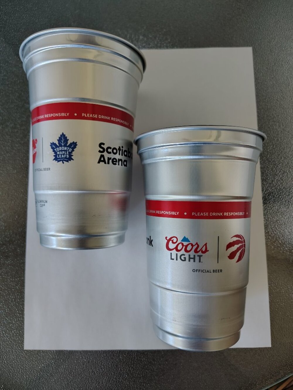 Leafs/Raptors Aluminum Cup - Set of 2
